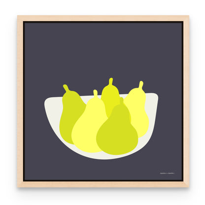 Bowl of Pears Canvas