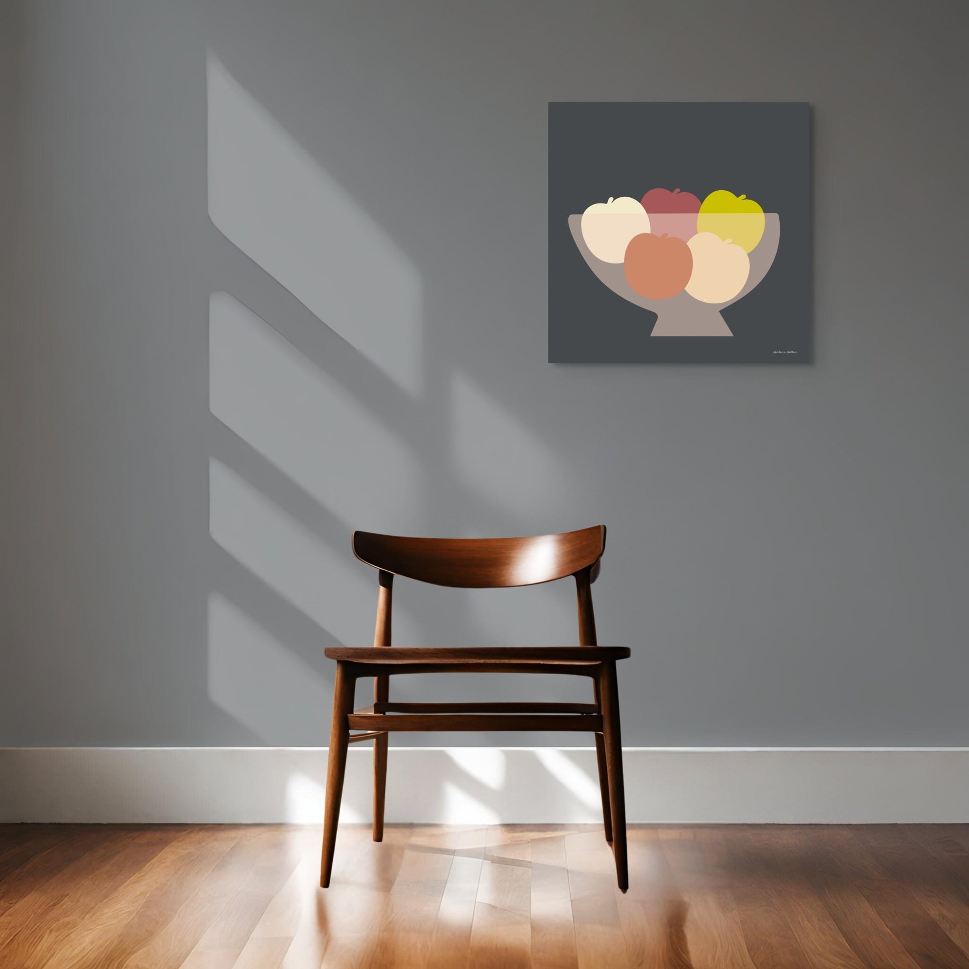 Apple Fruit Bowl Canvas Canvas Wall Art by Hadden and Hadden