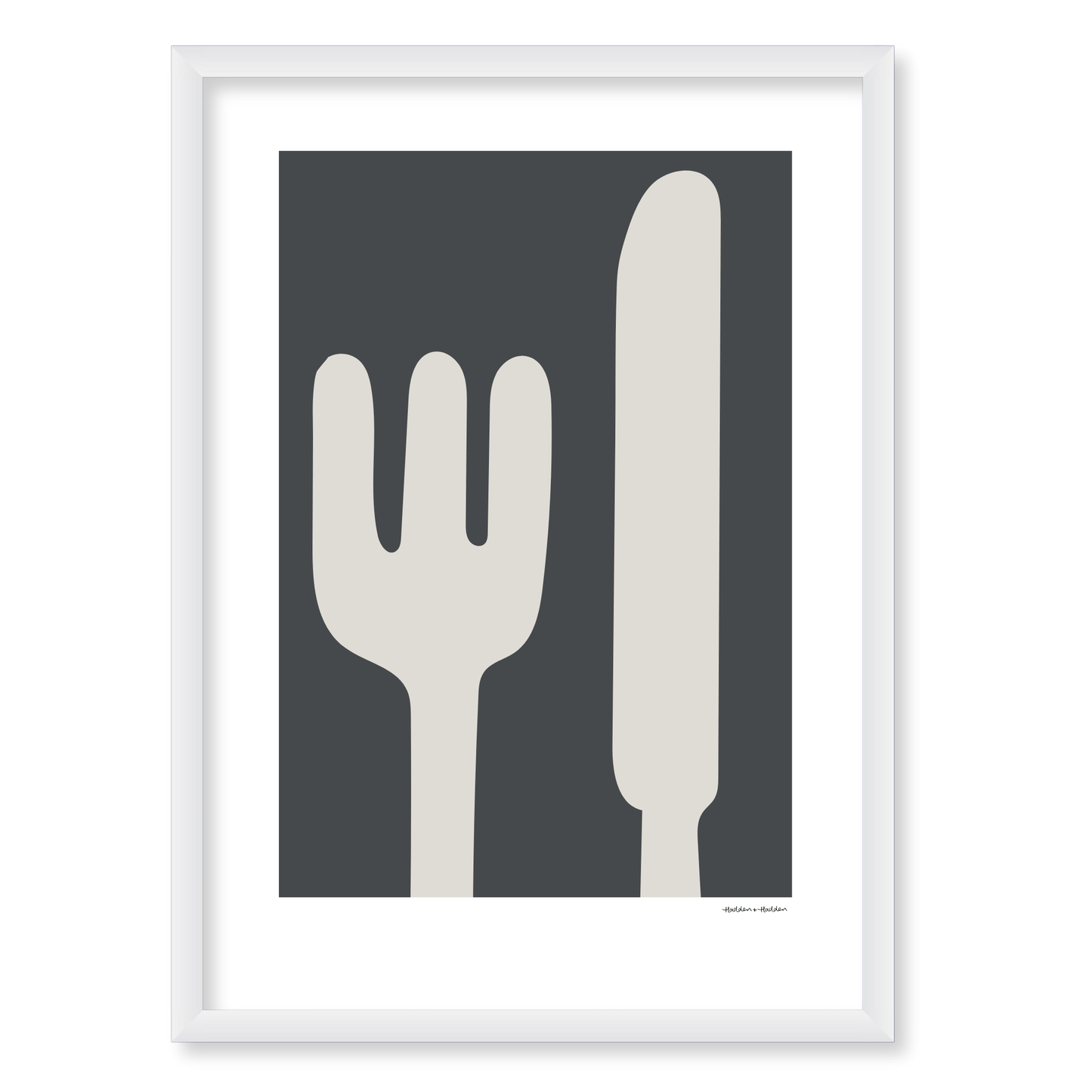 Big Knife and Fork Framed Print by Hadden and Hadden