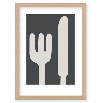 Big Knife and Fork Framed Print by Hadden and Hadden