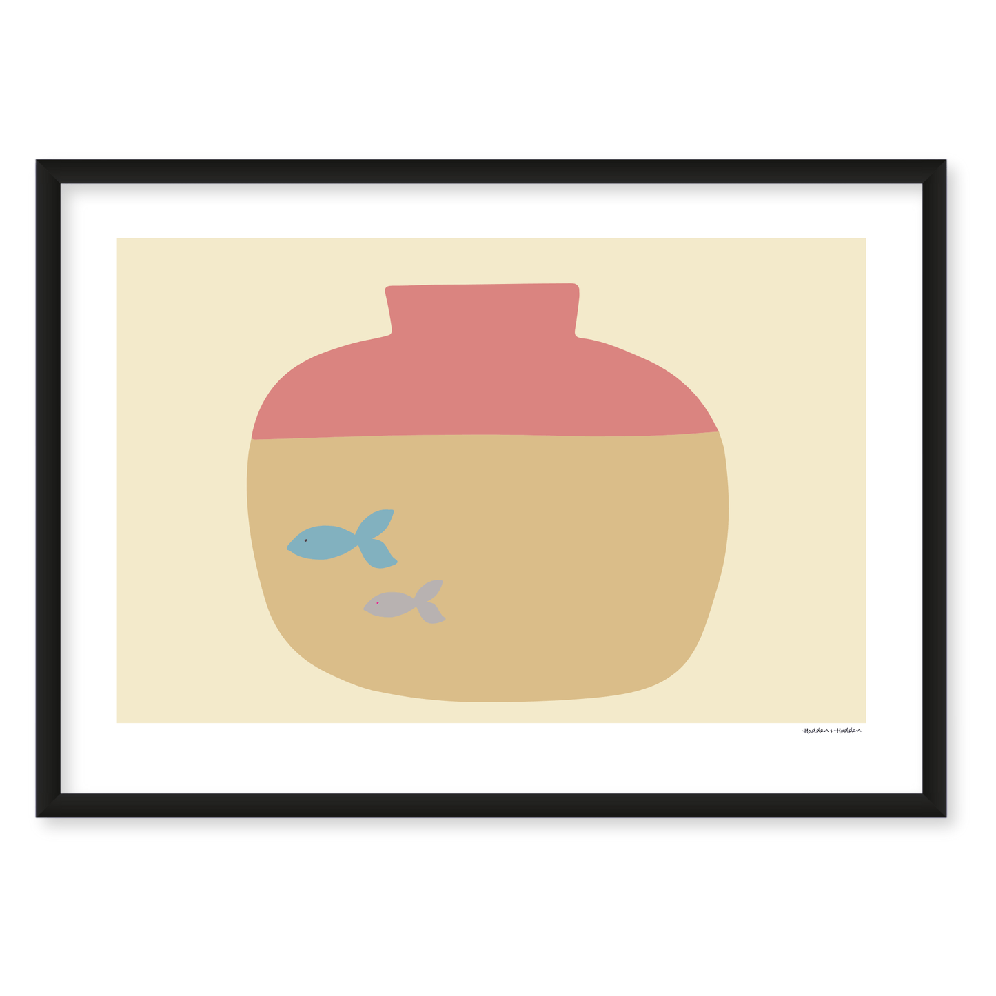 Blue Fish in a Tank Framed Print by Hadden and Hadden