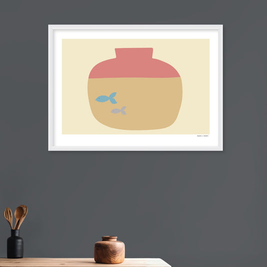 Blue Fish in a Tank Framed Print by Hadden and Hadden