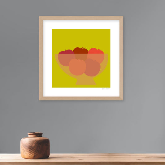 Bowl of Apples Framed Print by Hadden and Hadden
