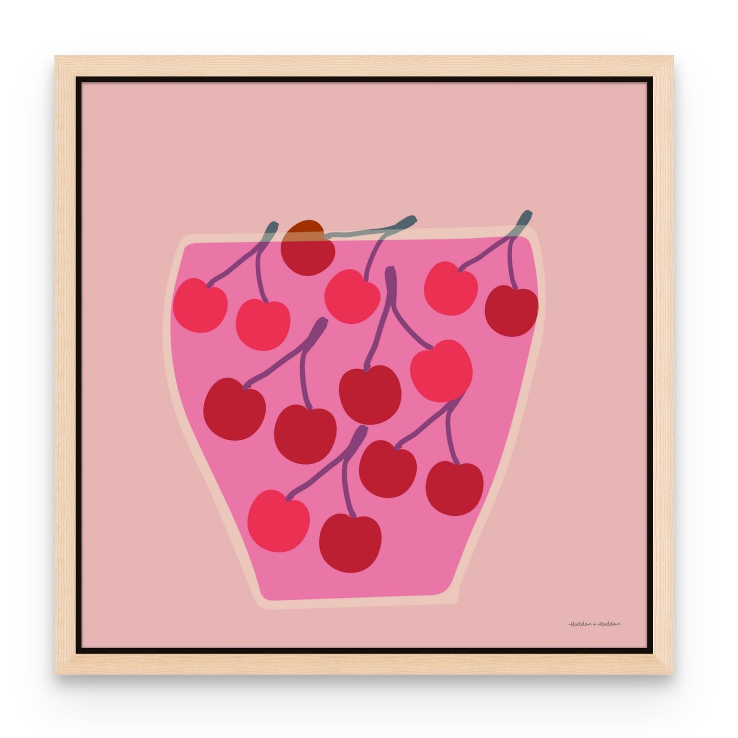 Bowl of Cherries Canvas Canvas Wall Art by Hadden and Hadden
