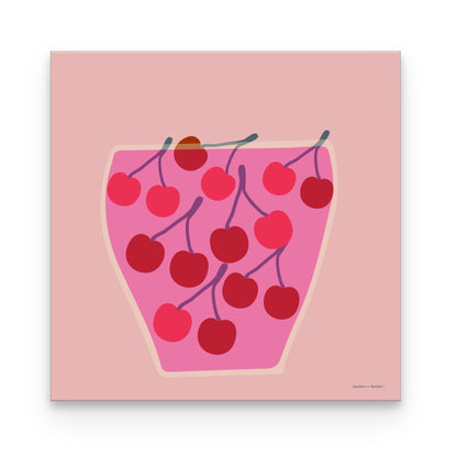 Bowl of Cherries Canvas Canvas Wall Art by Hadden and Hadden