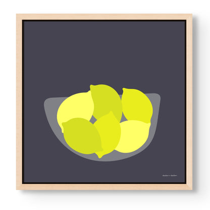 Bowl of Lemons Canvas Canvas Wall Art by Hadden and Hadden