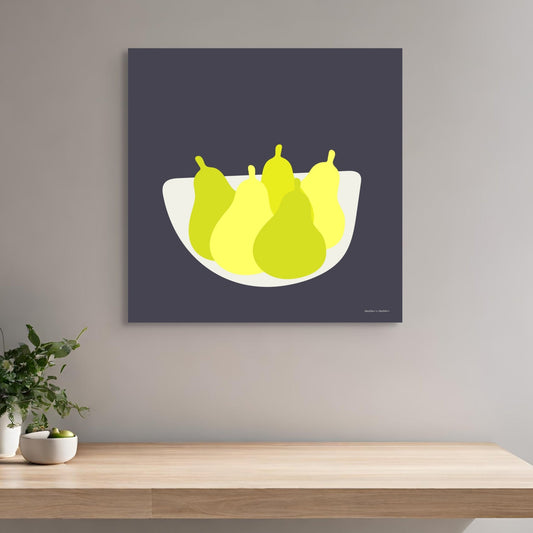 Bowl of Pears Canvas Canvas Wall Art by Hadden and Hadden