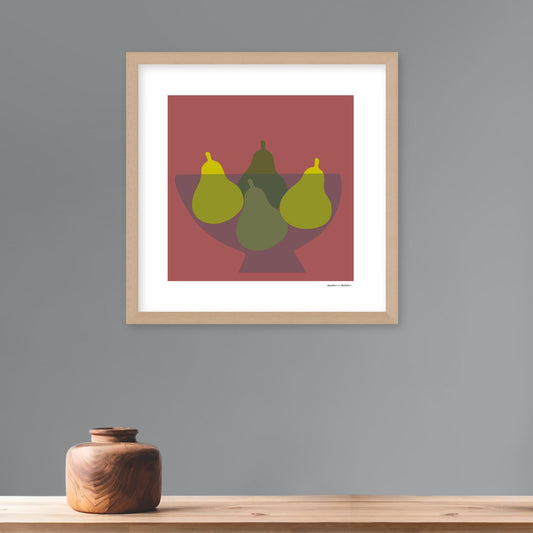Bowl of Pears Framed Print by Hadden and Hadden