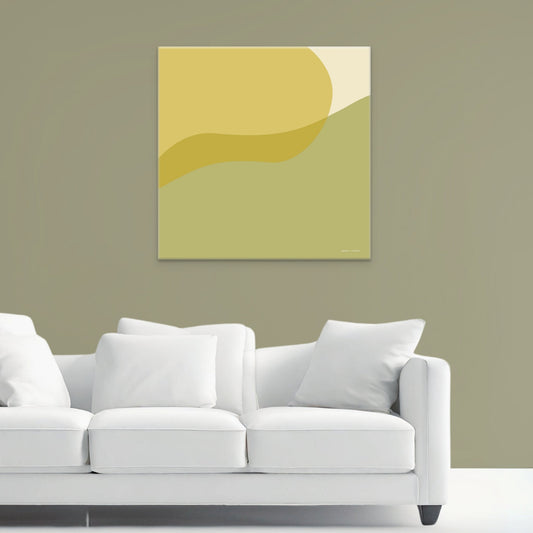 Gently Swirling Greens Abstract Canvas Canvas Wall Art by Hadden and Hadden