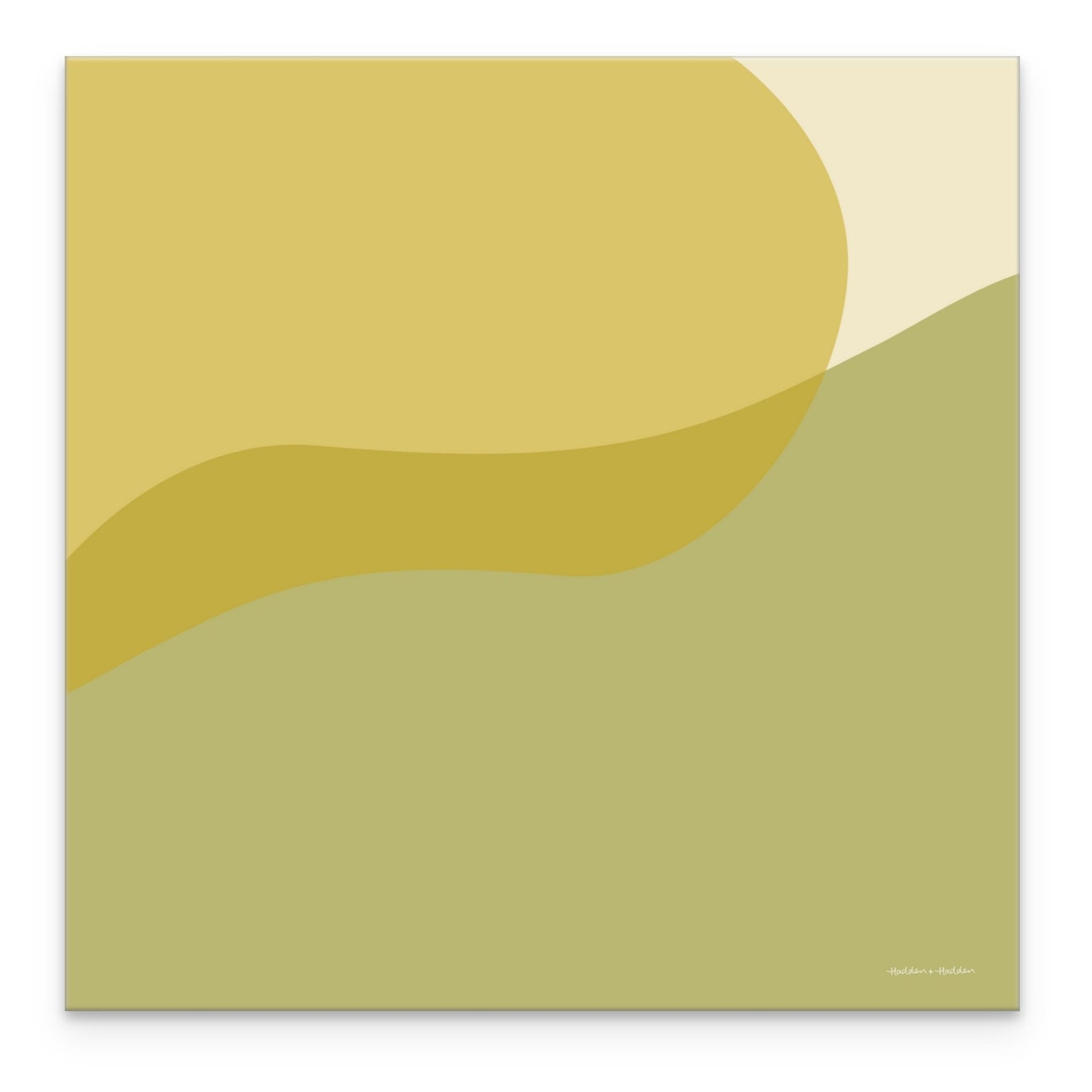Gently Swirling Greens Abstract Canvas Canvas Wall Art by Hadden and Hadden