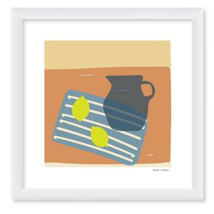 Lemonade Still Life Framed Print by Hadden and Hadden