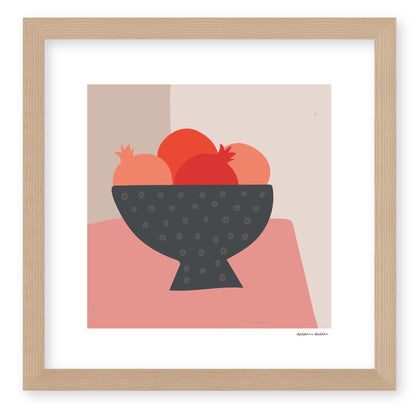 Ripe and Red Pomegranates Framed Print by Hadden and Hadden