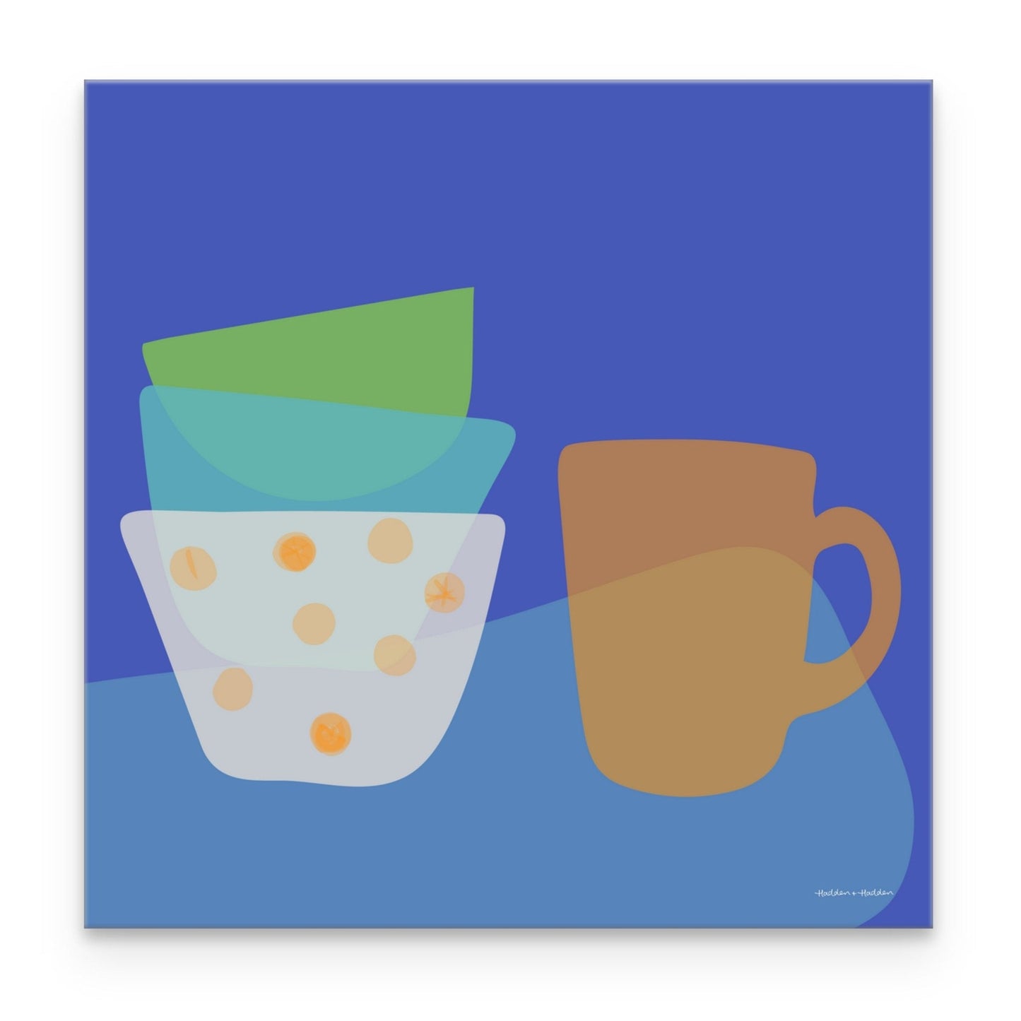 Stack of Cups Canvas Canvas Wall Art by Hadden and Hadden