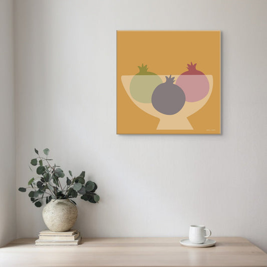Three Pomegranates Canvas Canvas Wall Art by Hadden and Hadden