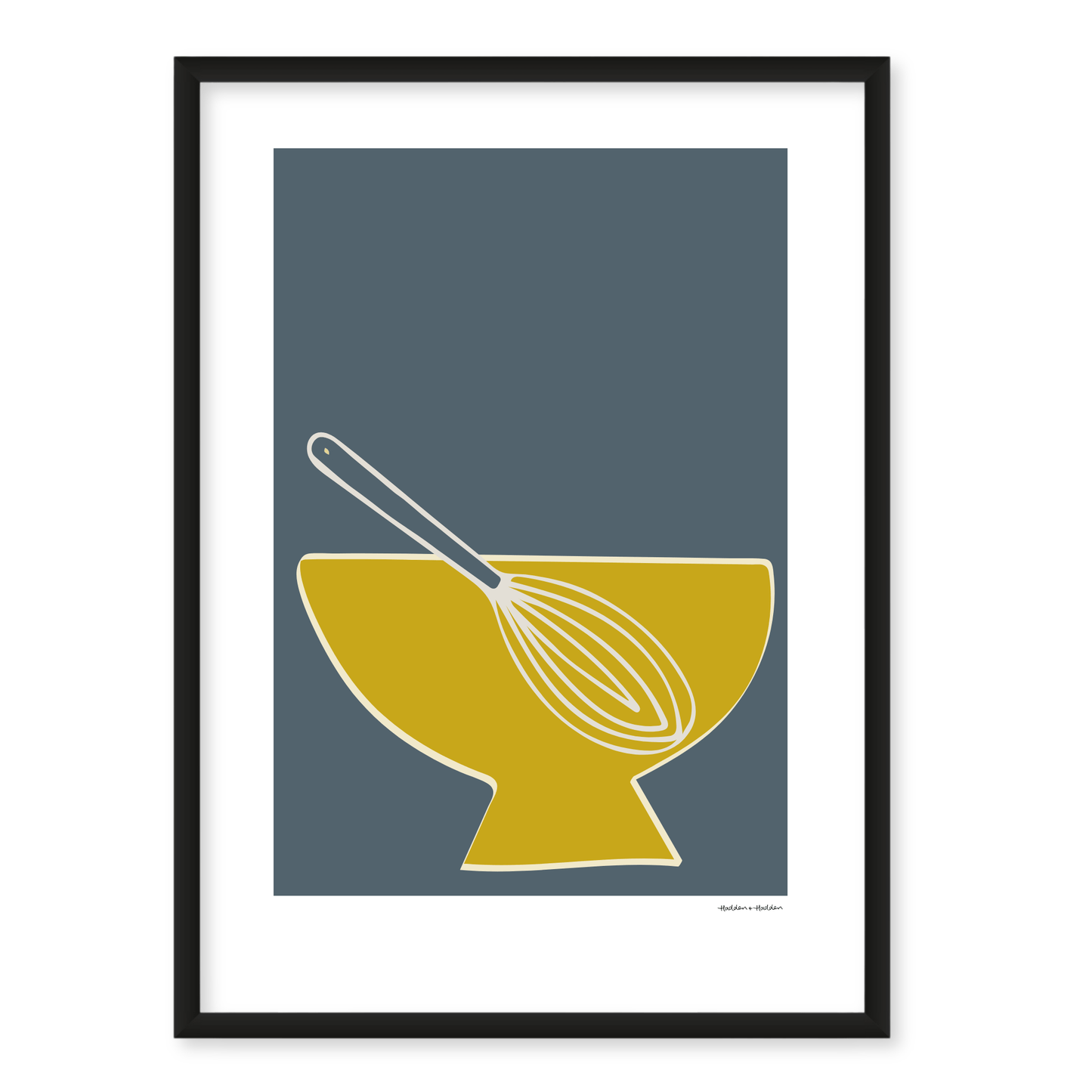 Whisk in a Bowl Framed Print by Hadden and Hadden