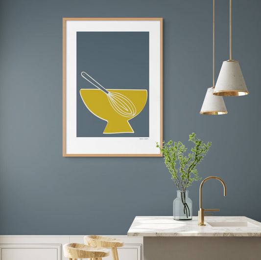 Whisk in a Bowl Framed Print by Hadden and Hadden